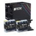 TCTK Inkoustové náplně LC12 sada 2 ks černá kompatibilní s Brother DCP-J 525 N W, pro DCP-J 540 N, pro DCP-J 725 DW, pro DCP-J 740 N, pro DCP-J 925 DW N, pro DCP-J 940 N-B N-W, pro MFC-J 280 W