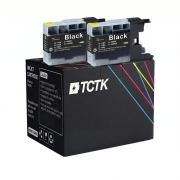 TCTK Inkoustové náplně LC1280BK sada 2 ks černá kompatibilní s Brother DCP-J 525 N W, DCP-J 725 DW, DCP-J 925 DW N, MFC-J 280 W, MFC-J 425 W, MFC-J 430 W, MFC-J 432 W, MFC-J 435 W, MFC-J 5910 CDW DW