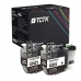 TCTK inkoustové kazety LC-421 2 ks černá kompatibilní s Brother DCP-J 1050 DW DCP-J 1140 DW DCP-J 1800 DW MFC-J 1010 DW, nahrazuje LC421BK