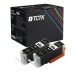 TCTK Inkoustové náplně PGI-550XL sada 2 ks černá kompatibilní s Canon PIXMA IP 7200 7240 7250 8700 8720 8750, pro PIXMA IX 6800 6850, pro PIXMA MG 5400 5450 5500 5550 5600 5650, nahrazuje 6443B001