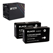 TCTK Inkoustové náplně 953XL sada 2 ks černá kompatibilní s HP OfficeJet Pro 7700 7720 7730 7740, pro OfficeJet Pro 7740 WF, pro OfficeJet Pro 8200 8210 8216 8218 8710 8715 8718, nahrazuje L0S70AE