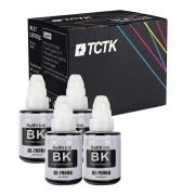 TCTK Inkoustové náplně GI-790BK sada 4 ks černá kompatibilní s Canon PIXMA G1000 G1010 G2000 G2002 G2010 G3000 G3010 G4000 G4010
