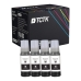 TCTK Inkoust 104 sada 4 ks Černá kompatibilní s Epson EcoTank ET-1810 ET-2710 ET-2720 ET-2810 ET-2820 ET-2850 ET-3750 ET-3850 ET-4700 ET-4750 ET-4850, nahrazuje C13T00P140