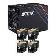 TCTK Inkoustové náplně LC22U sada 4 ks černá kompatibilní s Brother DCP-J 785 DW, MFC-J 985 DW