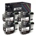 TCTK Inkoustové náplně LC-421XL sada 4 ks černá kompatibilní s Brother DCP-J 1050 DW, DCP-J 1140 DW, DCP-J 1800 DW, MFC-J 1010 DW, nahrazuje LC421XLBK