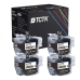 TCTK Inkoustové náplně LC-422XL sada 4 ks černá kompatibilní s Brother MFC-J 5340 DW, MFC-J 5340 DWE Ecopro, MFC-J 5345 DW, MFC-J 5740 DW, MFC-J 6540 DW DWE, MFC-J 6590 DW, nahrazuje LC422XLBK