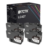 TCTK Inkoustové náplně LC-427 sada 4 ks černá kompatibilní s Brother HL-J 6010 DW, MFC-J 5955 DW, MFC-J 6950, MFC-J 6955 DW, MFC-J 6957 DW DWT, MFC-J 6959 DW, nahrazuje LC427BK
