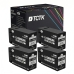 TCTK Inkoustové náplně PGI-1500XLBK sada 4 ks černá kompatibilní s Canon MAXIFY MB 2000 2050 2100 2150 2155 2300 2350 2700 2750 2755, nahrazuje 9182B001