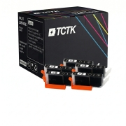 TCTK Inkoustové náplně C-526BK sada 4 ks černá kompatibilní s Canon PIXMA IP4850 IP4950 IX6550 MG5150 MG5250 MG5350 MG6150 MG6250 MG8150 MG8250 MX715 MX885 MX895