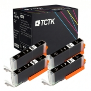 TCTK Inkoustové náplně CLI-551XL sada 4 ks černá kompatibilní s Canon PIXMA IP 7200 7240 7250 8700 8720 8750, PIXMA IX 6800 6850, PIXMA MG 5400 5450 5500 5550 5600 5650 5655 6300, nahrazuje 6443B001