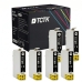 TCTK Inkoustové náplně 891 sada 4 ks černá kompatibilní s Epson Office B40W BX300F BX300FW BX310FN, Stylus BX600FW BX610FW D120 D78 D92 DX4000 DX4050 DX4400 DX4450 DX5000 DX5050 DX6000 DX6050 DX7000F