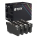 TCTK Inkoustové náplně 18XL sada 4 ks černá kompatibilní s Epson Expression Home XP-100 XP-102 XP-200 XP-202 XP-205 XP-210 XP-212 XP-215 XP-225 XP-30 XP-300 XP-302 XP-305, nahrazuje C13T18114012