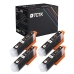TCTK Inkoustové náplně 24XL sada 4 ks černá kompatibilní s Epson Expression Photo XP-55 XP-65 XP-750 XP-760 XP-850 XP-860 XP-950 XP-960 XP-970, nahrazuje C13T24314012