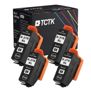 TCTK Inkoustové náplně 378XL sada 4 ks černá kompatibilní s Epson Expression Photo HD XP-15000, Expression Photo XP-8000 XP-8005 XP-8500 XP-8505 XP-8600 XP-8605 XP-8700, nahrazuje C13T37914010