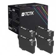 TCTK Inkoustové náplně 604XL sada 4 ks černá kompatibilní s Epson Expression Home XP-2200 XP-2205 XP-3200 XP-3205, Expression Home XP-3205 E, Expression Home XP-4200 XP-4205, nahrazuje C13T10H14010