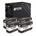 TCTK Inkoustové náplně 711 sada 4 ks černá kompatibilní s HP DesignJet T 120, pro DesignJet T 120 24 Inch, pro DesignJet T 125 130 520, pro DesignJet T 520 24 Inch, nahrazuje CZ133A