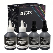 TCTK Inkoustové náplně 100mlBT6000BK BT6000BK sada 4 ks 2x černá 2x azurová kompatibilní s Brother DCP-T300 DCP-T500W DCP-T700W MFC-T800W