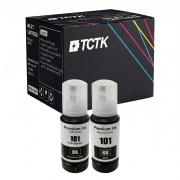 TCTK Inkoustové náplně E-101BK E-101BK sada 2 ks černá kompatibilní s Epson EcoTank L14150 L4150 L4160 L4260 L4266 L6160 L6170 L6176 L6190 L6260 L6270 L6276 L6290