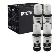 TCTK Inkoustové náplně E-101BK E-101BK sada 4 ks černá kompatibilní s Epson EcoTank L14150 L4150 L4160 L4260 L4266 L6160 L6170 L6176 L6190 L6260 L6270 L6276 L6290