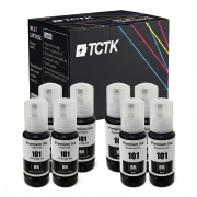 TCTK Inkoustové náplně E-101BK E-101BK sada 8 ks černá kompatibilní s Epson EcoTank L14150 L4150 L4160 L4260 L4266 L6160 L6170 L6176 L6190 L6260 L6270 L6276 L6290