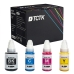 TCTK ink 135ml GI-490C GI-490M GI-490Y 4pack CMYK kompatibilní s Canon PIXMA G1400 G1410 G1411 G2400 G2410 G2411 G3400 G3410 G3411 G4400 G4410 G4411, nahrazuje GI-490C GI-490M GI-490Y