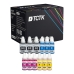 TCTK inkousty GI-590 BK GI-590 C GI-590 M GI-590 Y 12 ks CMYK kompatibilní s Canon PIXMA G1500 G2500 G3500 G4400 G4500, nahrazuje 1603C001