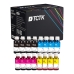 TCTK Inkoustové náplně 32XL 31 C HP 31 M HP 31 Y sada 16 ks CMYK (po 4 ks) kompatibilní s HP Smart Tank 502 510 5100 5105 5106 5107 5108 513 514 517 532 533 534 536 539 6000 6001, nahrazuje 1VV24AA