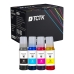 TCTK Inkoust 102 Sada 4 ks CMYK kompatibilní s Epson EcoTank ET-15000 ET-2700 ET-2750 ET-2800 ET-2850 ET-3750 ET-3850 ET-4750 ET-4850 WorkForce ST-2000, nahrazuje C13T03R140