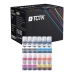 TCTK Inkoust T6641 T6642 T6643 T6644 Sada 12ks 3x CMYK kompatibilní s Epson EcoTank ET-14000 ET-2500 ET-2550 ET-4500 L120 L210 L310 L355 L382 L555, nahrazuje C13T66414A C13T664140