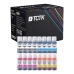 Multipack (16) Inkousty CMYK (Azurová/Purpurová/Žlutá/Černá) Kompatibilní s Epson EcoTank - Nahrazuje T6641 (C13T66414A) (C13T664140)