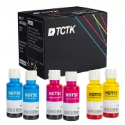 TCTK Inkoustové náplně 70ml GT52M GT52Y sada 6 ks CMY (po 2 ks) kompatibilní s HP DeskJet GT 5810 5820 5822, Ink Tank 115 118 310 311 315 318 319 410 411 412 415 416 418 419, Smart Tank 500 502 508