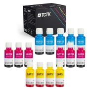 TCTK Inkoustové náplně 70ml GT52M GT52Y sada 12 ks CMY (po 4 ks) kompatibilní s HP DeskJet GT 5810 5820 5822, Ink Tank 115 118 310 311 315 318 319 410 411 412 415 416 418 419, Smart Tank 500 502 508