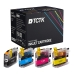 TCTK inkoustové kazety LC123BK LC123C LC123M LC123Y 4 ks CMYK kompatibilní s Brother DCP-J132W DCP-J150 DCP-J152W MFC-J245, nahrazuje LC123BK LC123C LC123M LC123Y
