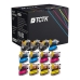 TCTK inkousty LC123BK LC123C LC123M LC123Y 12 ks CMYK kompatibilní s Brother DCP-J132W DCP-J150 DCP-J152W DCP-J4110DW MFC-J245, nahrazuje LC123BK LC123C LC123M LC123Y