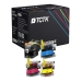 TCTK Inkoustové náplně LC-22E LC-22E LC-22E LC-22E sada 4 ks CMYK kompatibilní s Brother MFC-J 5920 DW, nahrazuje LC22EBK