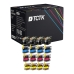 TCTK Inkoustové náplně LC-22E LC-22E LC-22E LC-22E sada 16 ks CMYK (po 4 ks) kompatibilní s Brother MFC-J 5920 DW, nahrazuje LC22EBK