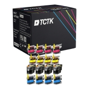 TCTK inkoustové kazety 22U LC22U 4 balení CMYK kompatibilní s Brother DCP-J 785 DW MFC-J 985 DW, nahrazuje B-LC22U LC22U