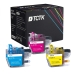 TCTK inkoustové kazety LC3211C LC3211M LC3211Y sada 3 ks CMY kompatibilní s Brother DCP-J572DW DCP-J772DW DCP-J774DW MFC-J491DW MFC-J497DW, nahrazuje LC3211C LC3211M LC3211Y