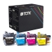 TCTK Inkoustové náplně LC-3217 LC-3219XL LC-3219XL LC-3219XL sada 4 ks CMYK kompatibilní s Brother MFC-J 5330 DW, MFC-J 5335 DW DWF, MFC-J 5730 DW, MFC-J 5830 DW, MFC-J 5930 DW, nahrazuje LC3217BK