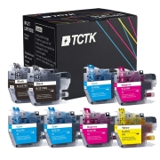 TCTK inkoustové kazety LC-3217 LC-3219XL 8ks CMYK kompatibilní s Brother MFC-J5330DW J5335DW J5730DW J5830DW J5930DW J6530DW J6730DW J6930DW, nahrazuje LC3217BK