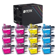 TCTK inkoustové kazety LC3217 balení 12 ks CMY kompatibilní s Brother MFC-J5330DW J5730DW J6530DW J6930DW, náhrada za LC3217C