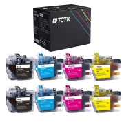 TCTK inkoustové kazety LC-3219XL 8 ks CMYK kompatibilní s Brother MFC-J5330DW MFC-J5335DW MFC-J5730DW MFC-J5930DW, nahrazuje LC3219XLBK