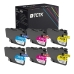 TCTK Inkoustové náplně LC-3237 LC-3239XL LC-3239XL LC-3239XL sada 8 ks CMYK (po 2 ks) kompatibilní s Brother HL-J 6000 DW, pro HL-J 6100 DW, pro MFC-J 5945 DW, pro MFC-J 6945 DW, nahrazuje LC3237BK