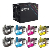 TCTK inkoust 8 ks LC-421XL CMYK kompatibilní s Brother DCP-J 1050 DW DCP-J 1140 DW DCP-J 1800 DW MFC-J 1010 DW, nahrazuje LC421XLBK