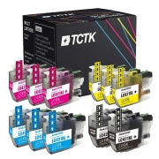 TCTK inkoustové kazety LC-421XL 12bal CMYK kompatibilní s Brother DCP-J 1050 DW DCP-J 1140 DW DCP-J 1800 DW MFC-J 1010 DW, nahrazuje LC421XLBK