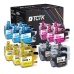 TCTK Inkoustové náplně LC-422XL LC-422XL LC-422XL LC-422XL sada 16 ks CMYK (po 4 ks) kompatibilní s Brother MFC-J 5340 DW, MFC-J 5340 DWE Ecopro, MFC-J 5345 DW, MFC-J 5740 DW, nahrazuje LC422XLBK