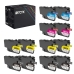TCTK inkoustové kazety LC-424 8ks CMYK kompatibilní s Brother DCP-J1200 DCP-J1200DW DCP-J1200W DCP-J1200WE, nahrazuje LC424BK