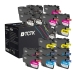 TCTK inkoustové kazety LC426BK LC426XLM LC426XLY LC426XLC 4 pack CMYK kompatibilní s Brother MFC-J 4335 DW MFC-J 4340 DW MFC-J 4535 DW MFC-J 4540 DW, nahrazuje LC426BK LC426XLM LC426XLY LC426XLC