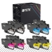 TCTK inkoustové kazety LC-427 LC-427XL 4 balení CMYK kompatibilní s Brother HL-J 6010 DW MFC-J 5955 DW 6950 6955 DW 6957 DW 6957 DWT 6959 DW nahrazuje LC427BK
