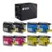 TCTK inkoust 1100XL 8balení CMYK kompatibilní s Brother DCP-J125 DCP-J140W MFC-J220 MFC-J265W, nahrazuje LC1100XLBK